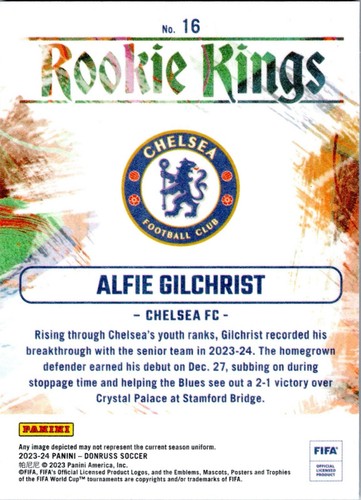 Panini - Donruss Soccer - Rookie Kings - 2023/24 - Alfie Gilchrist - Picture 2 of 3