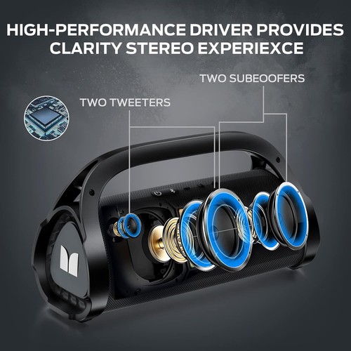 Adventurer Max Boombox Bluetooth Speaker, IPX7 Waterproof Outdoor Speakers wi... - Picture 2 of 8