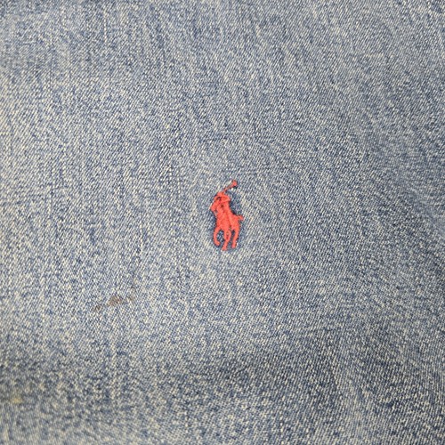 Vintage Polo Ralph Lauren Denim Jacket Mens XL Corduroy Collar Fleece Lined USA - Picture 7 of 14