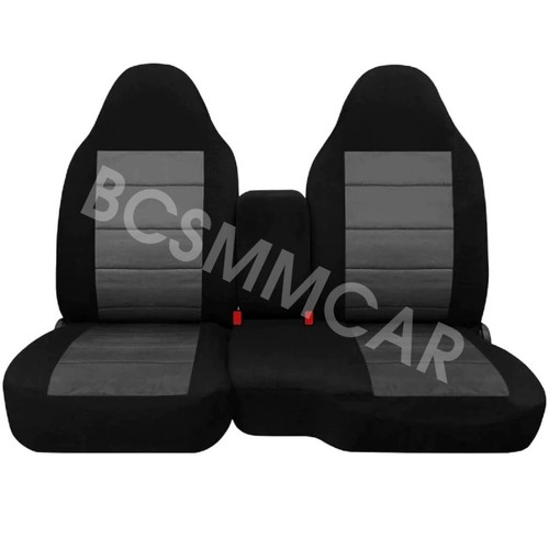 Fit For 2004-2012 GMC Canyon 60/40 Split Bench Seat Covers With Armrest Cover - Picture 2 of 12