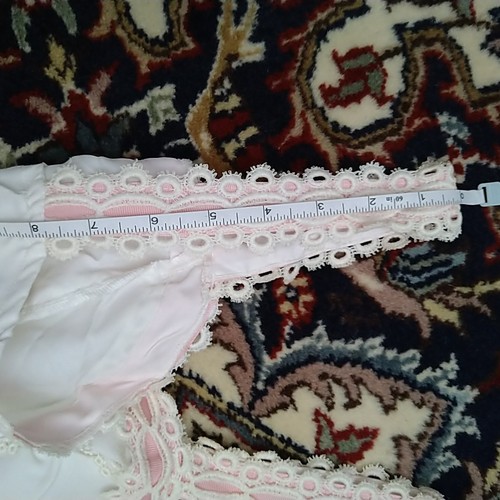 Mitchell Damen festliches Brautkleid rosa weiß ecru Spitze 60er Jahre Größe Vintage - Bild 14 von 18
