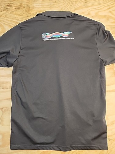 Polo Pepsico Horizontal Teams Logo Negro Ligero Poliéster Para Hombre Grande - Imagen 7 de 7