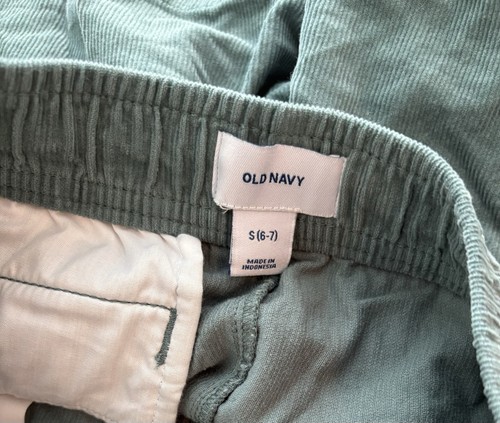 Old Navy Kids Corduroy Shorts Size S (6-7) Green Pull-On Elastic Waist - Picture 3 of 3