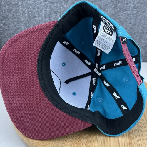 Neff Custom Goods Braving Elements Hat Cap Snapback Blue Patch EUC - Picture 11 of 12