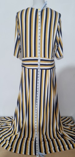 BODEN Kassidy Stripe Jersey Midi Dress UK 20L in VGC - Picture 11 of 19