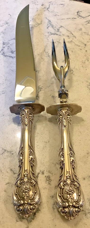 Gorham King Edward 纯银 Lge 烤火鸡雕刻套装 HH 13 3/8 — 第 2/4 张图片