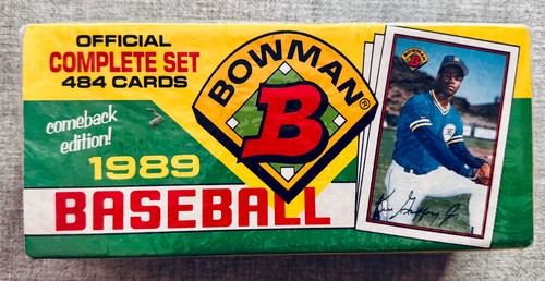 1989 Bowman Baseball Komplettsatz 484 Karten inkl Ken Griffey Jr RC - Neu Sealed
