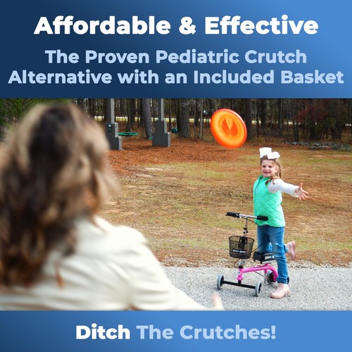 Kids Knee Walker Child Knee Scooter for Small Adults for Foot Surgery, Broken... - Picture 3 of 8