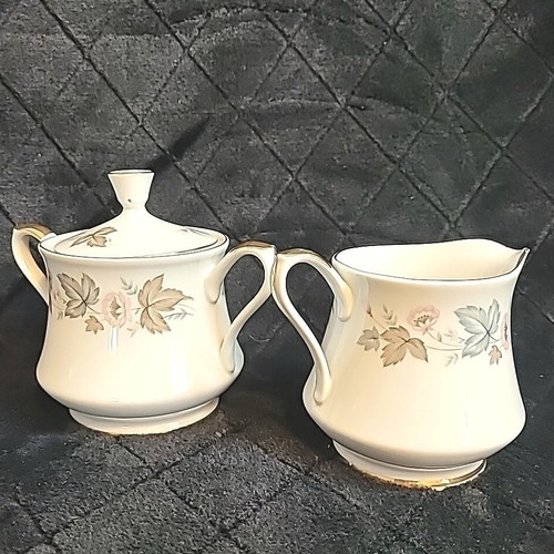 Empress China Chatham R1904 Creamer & Sugar Bowl + Lid Japan - Picture 1 of 16