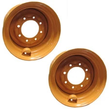 Set of (2) 9.75 x 8 x 16.5 Tan Rim Fits Case 60XT 70XT Skid Steer Loader