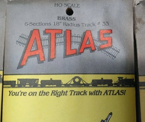 Atlas HO Brass Track. 18" Radius Curves #33. 4x 6 Packs. - Picture 3 of 3