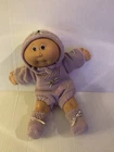 1986 Cabbage Patch Kids 12” BBB Bean Butt Baby Doll WS FACORY  PURPLE Outfit