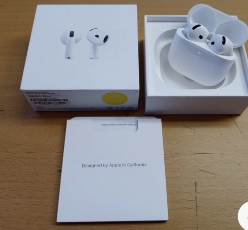 Apple - AirPods 4 (4th Gen) - White MXP63LL/A, Genuine OEM - Picture 1 of 8