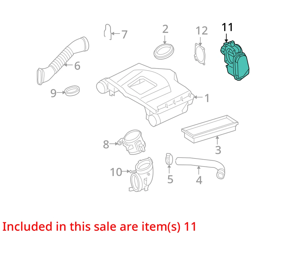 Mercedes-Benz Clase S 2008 conjunto de carrocería del acelerador OEM 119 k millas - LKQ325504938 Foto 4 de 4