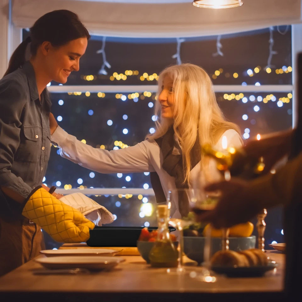 Auflaufform Set Keramik 3 Größen eckig Ofenform für Lasagne Gratin Tiramisu s... - Bild 3 von 4