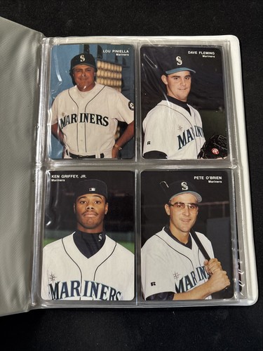 1993 Mothers Cookies - Seattle Mariners 28 Karten Team Set mit Mappe - GRIFFEY