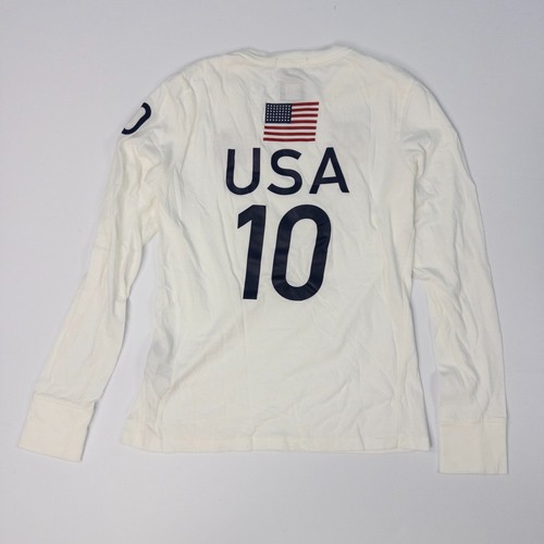 Polo Ralph Lauren Team USA Olympia 2010 T-Shirt Damen Größe L Langarm Weiß - Bild 2 von 8