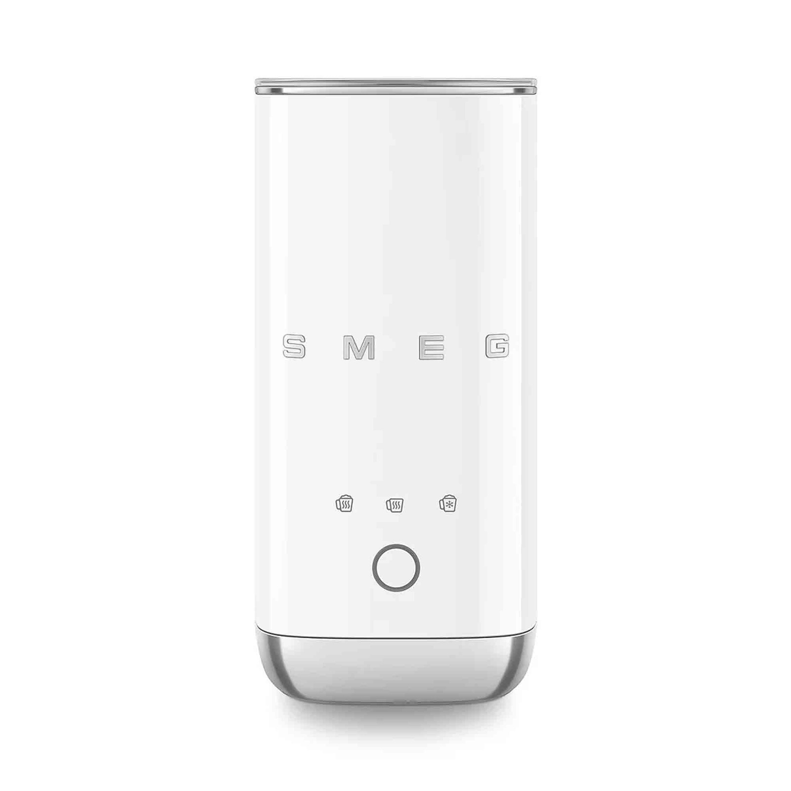 Smeg MFF02WHUK Mini Milk Frother White Hot & Cold Foam 500W Brand New