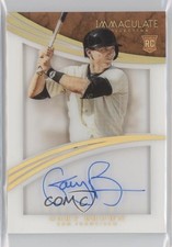 2015 Immaculate Shadowbox Signatures Holo Gold /25 Gary Brown #9 Rookie Auto RC