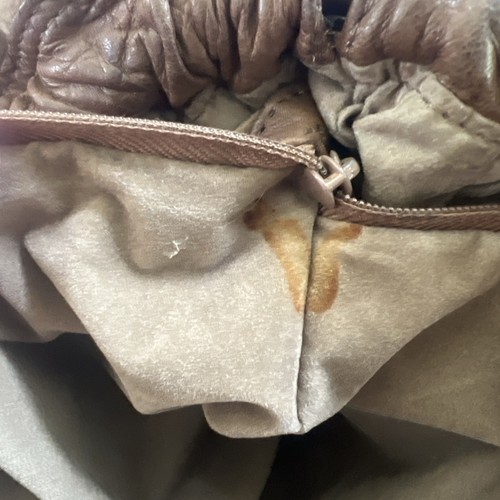Brio 80er Vintage braun Leder Schulter Klappe über Handtasche/Tasche Beuteltasche - Bild 9 von 11
