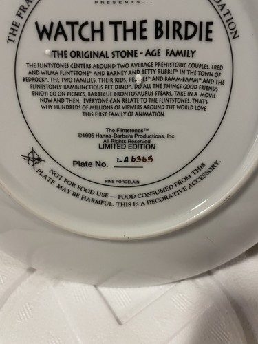 Franklin Mint Sammelteller Feuersteine - The Original Stone Age Family Cert - Bild 4 von 8