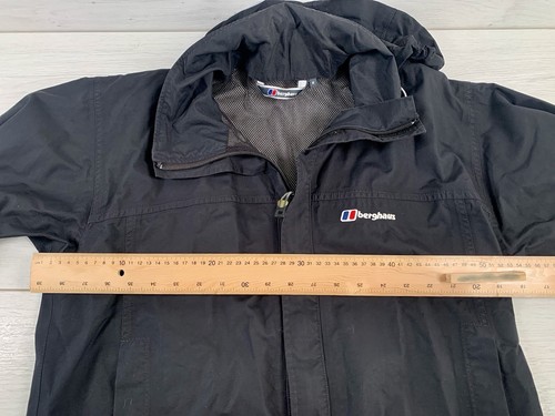 Berghaus AQ2 Herren Medium schwarz leichter Anorak mit Kapuze Regenjacke Mantel Nylon - Bild 9 von 15