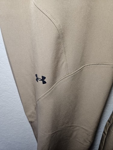 Womens Under Armour Unstoppable Jogger Pants Loose Fit Khaki #1376926-263 Sz XL - Picture 10 of 18