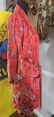 Vintage Authentic Longevity Robe From China Mkd Sz S W/ Orginal Belt - Picture 4 of 7