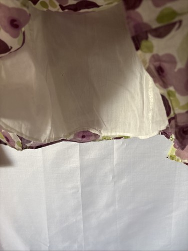 Ann Taylor Floral Babydoll TopY2K Boho Festival Ethereal Cotton Side Zip Lined 4 - Picture 7 of 9