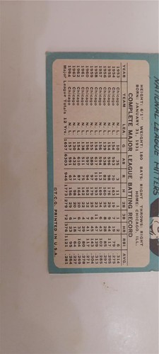 ERNIE BANKS #510 TOPPS 1965 BASEBALL CARD CHICAGO CUBS HOF VG/EX - Picture 6 of 6