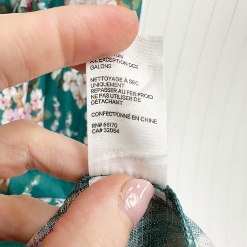 Zimmermann Allia Floral Print Linen Maxi Dress Teal Emerald Floral Long Sleeve - Picture 11 of 15
