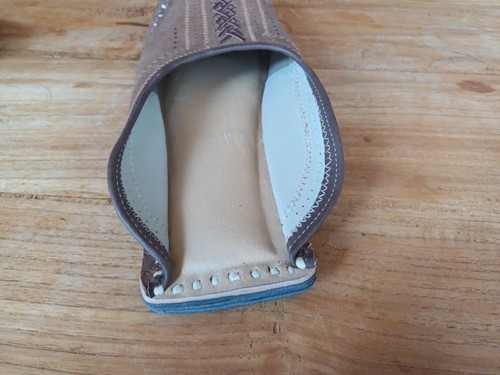 Herrenschuhe/Schlappen aus Indien, ca Gr. 45, direkt dort gekauft, Handarbeit! - Bild 6 von 7