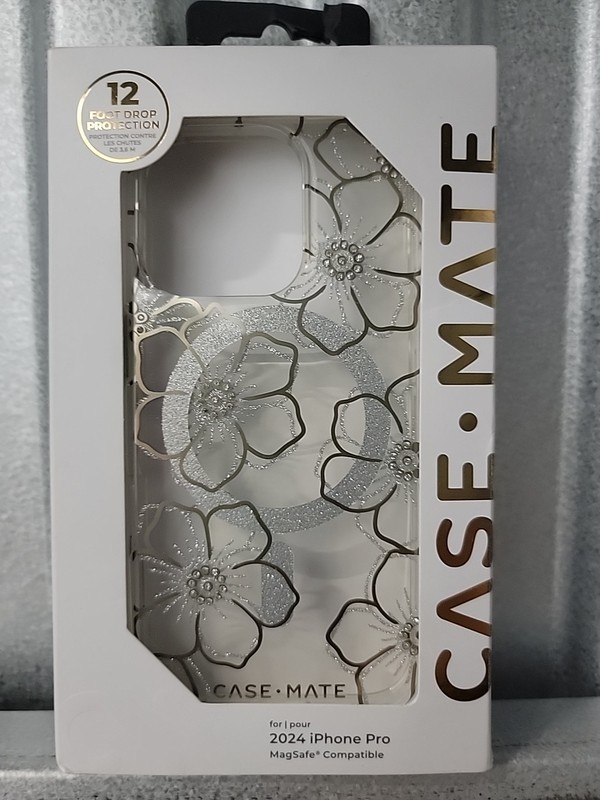 NEW Original Case-Mate Phone Case for Apple iPhone 16 Pro - FLORAL GEMS