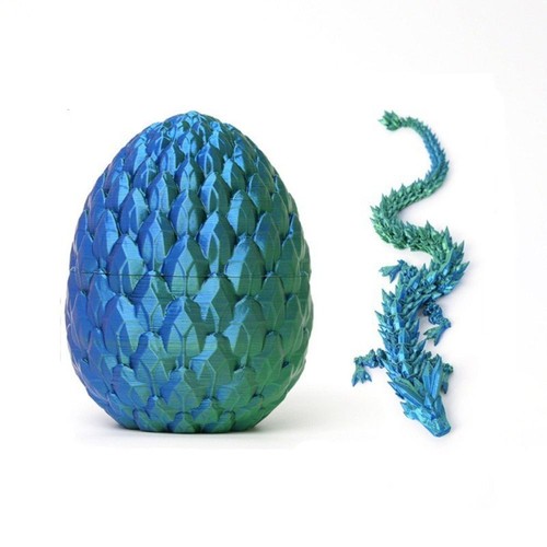 3D Printed Dragon Eggs Dragon Inside Ornament Figurine Dragon Toy Kids Gift - Picture 6 of 11