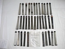 35 Pieces Vintage 4.25 in Graduated Stainless Steel Sewing Hemming Fabric Clips