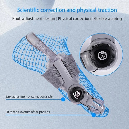 Adjustable Hallux Valgus Bunion Corrector Splint Straightener Toe PainRelief NHS - Picture 4 of 7