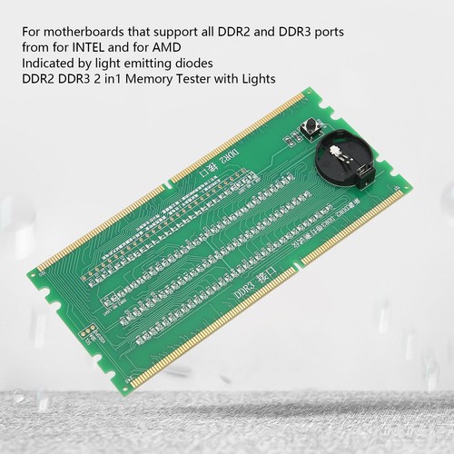 Computer Memory Tester DDR2 DDR3 2 In 1 PCB Material Light Emitting Diodes De CB - Afbeelding 11 van 22