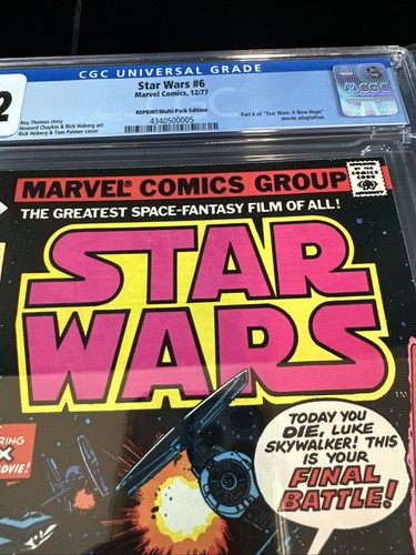 Star Wars #6 Marvel Comics CGC 9.2 Universal Grade - Picture 2 of 6