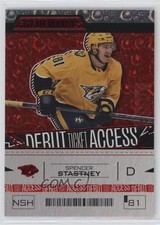 2023 Upper Deck Credentials Debut Ticket Access Red 317/349 Spencer Stastney y0i