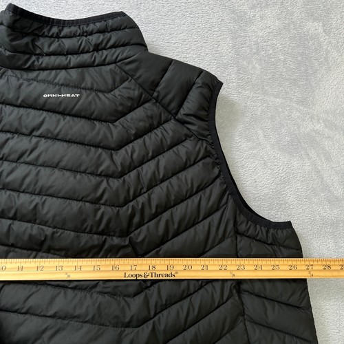Columbia Omni-Heat Black Puffer Vest 3X Lightweight Insulated Outdoor Layer - Picture 8 of 10