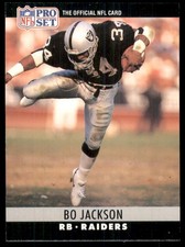 1990 Pro Set Bo Jackson Los Angeles Raiders #155