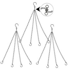  Update 360 Degree Swivel Hanging Basket Chains, 4 Point 20 20 Inches-4 point