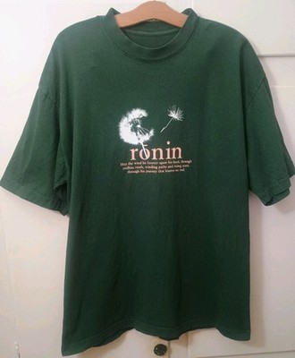 Allegory House Clothing Ronin Dandelion Samurai Heavyweight Green Shirt SZ L/XL