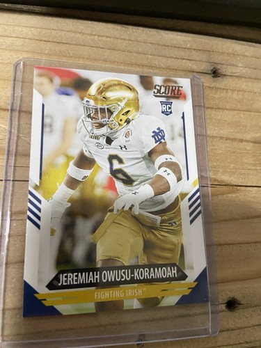 2021 Score - Rookies Jeremiah Owusu-Koramoah #353 (RC) - Picture 1 of 2