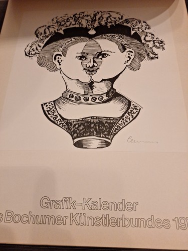 Grafik-Kalender des Bochumer Künstlerbund 1976, Signiert  - Bild 4 von 5