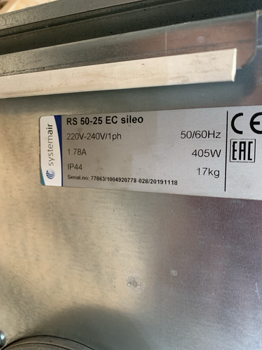 Systemair Single Phase Extractor Industrial box Fan 405W Duct Fan Spray Booth - Picture 2 of 17