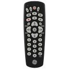 GE 34456 Black 3-Device Universal Multi Device Audio/Video Remote Control