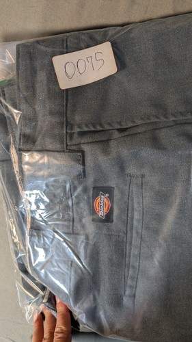 Dickies 873 graue Herrenhose 37x30 Slim Straight Kadettenblau Arbeit Skater - Bild 10 von 10