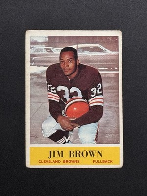 Philadelphia 1964 Jim Brown Cleveland Browns #30 Football Card