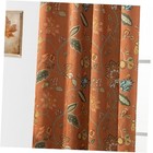 Boho Fall Curtains Blackout for Living 50"W x 84"L (Pack of 2) Burnt Orange